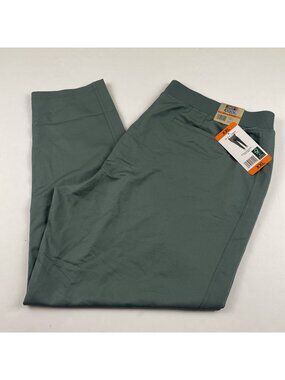 32 Degrees Cool Pull-On Pants Women’s XXL Balsam Green 28.5”in Poly Stretch